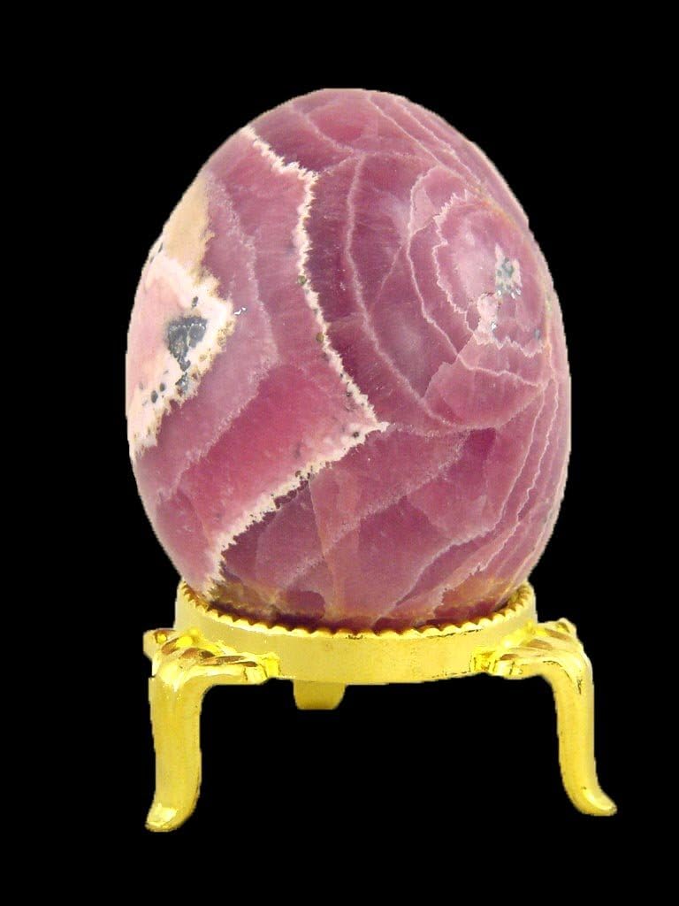 Rhodochrosite Healing Egg with Stand Reiki Activated 1