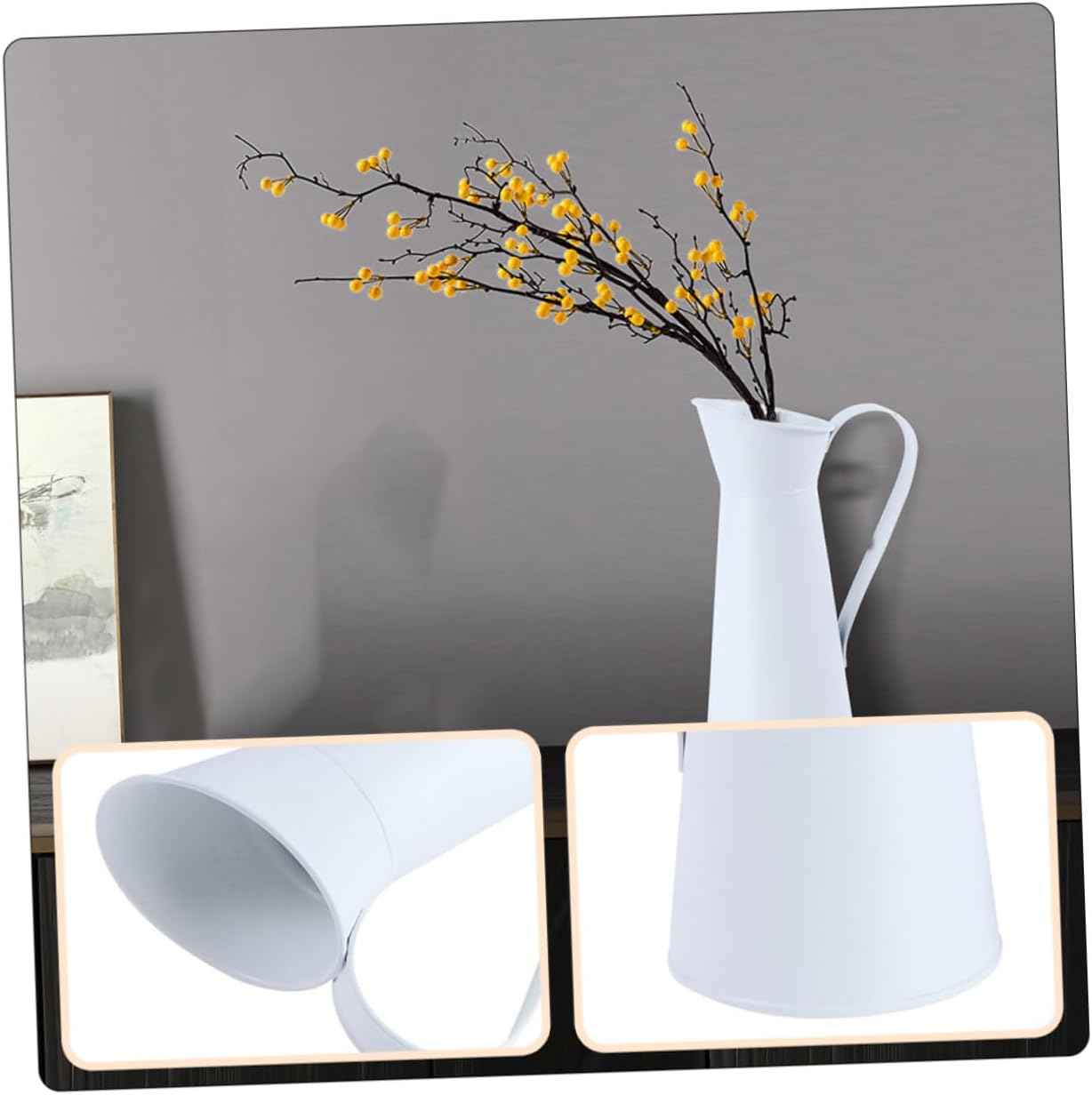 Balacoo 2pcs Simple Iron Flower Vase for Home Decor