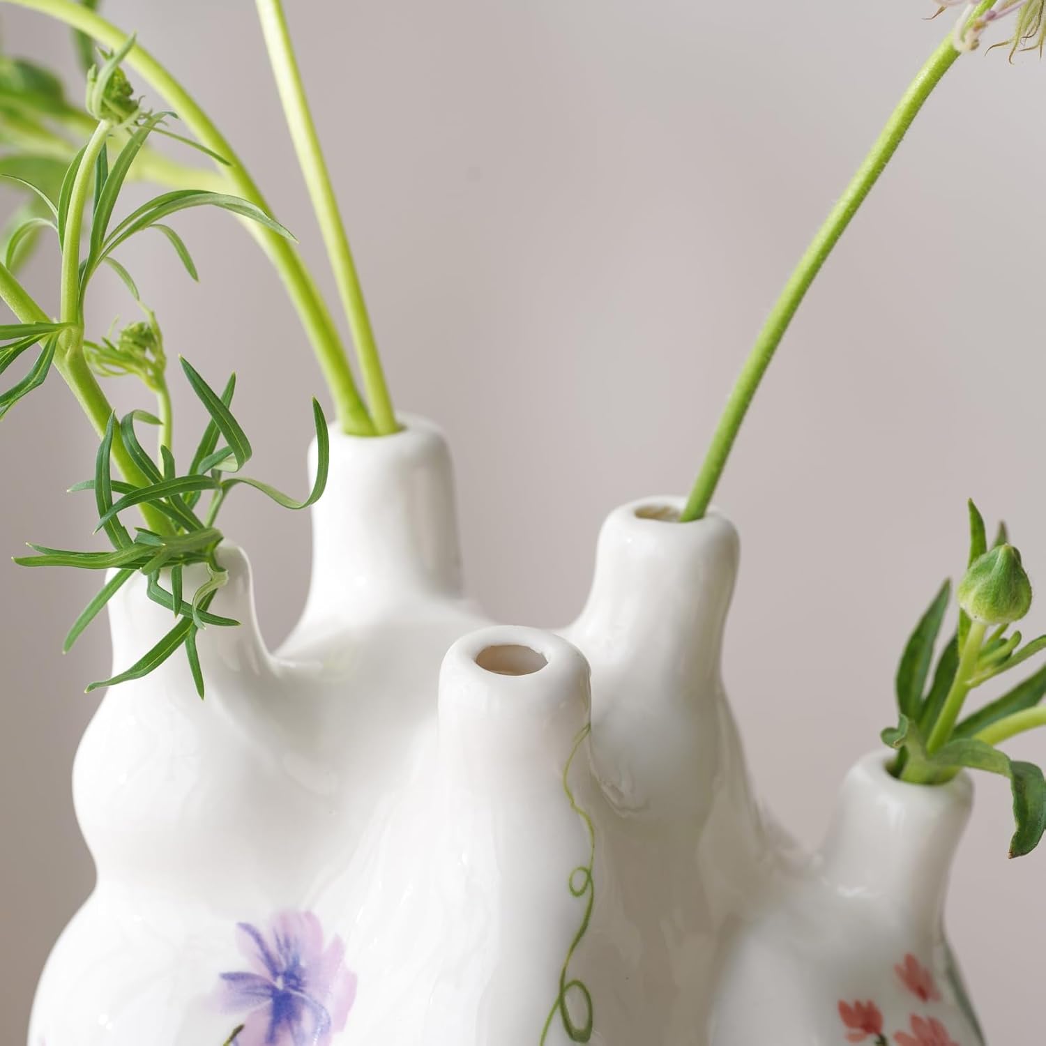 Irregular Heart Shape Ceramic Vase for Vintage Flora