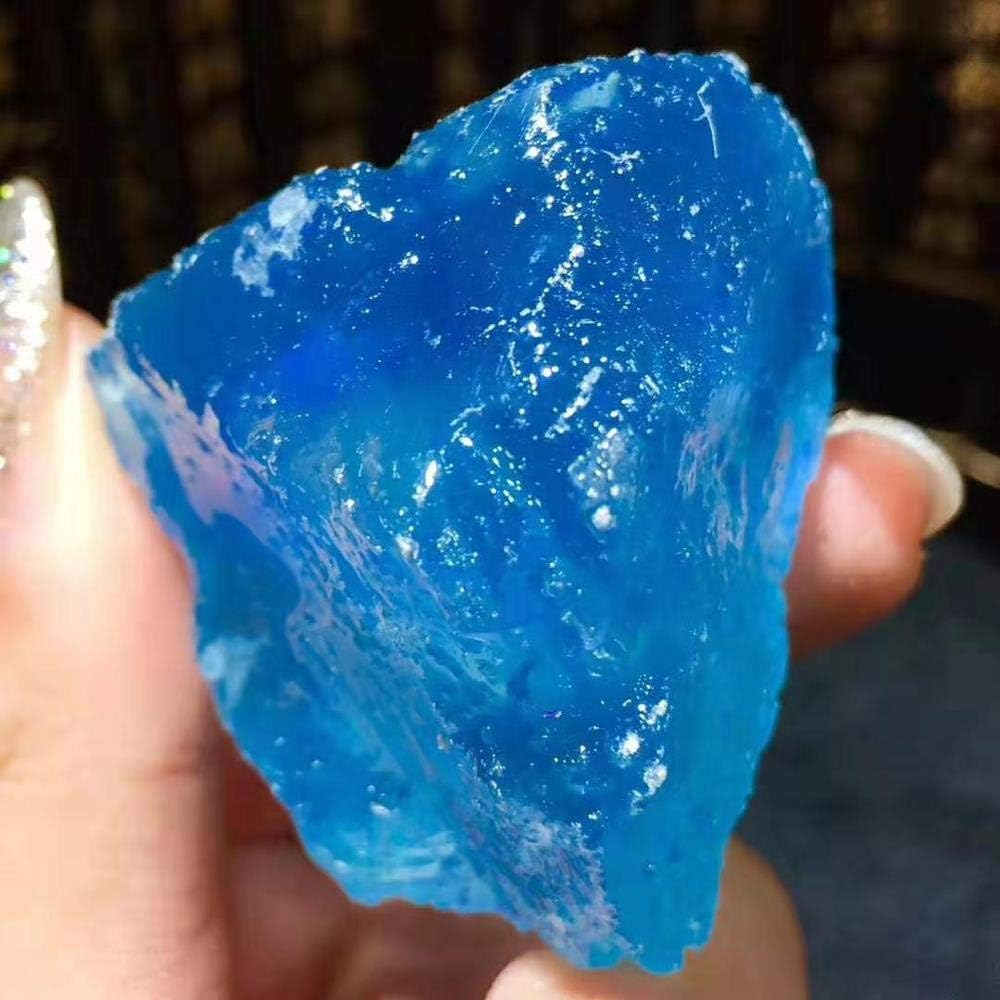 FIDEMM Natural Sea Sapphire Crystal Rough Stone 80-90g
