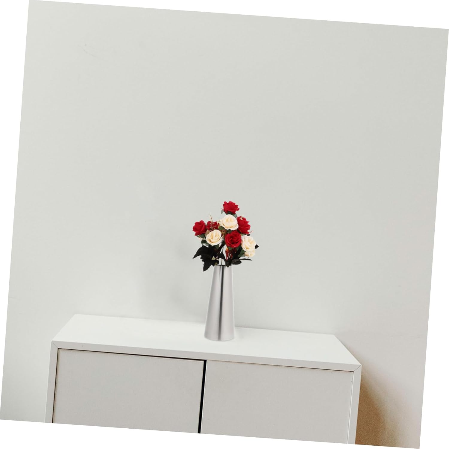HAKIDZEL Flower Arrangement Stainless Steel Decorative Bow Vase