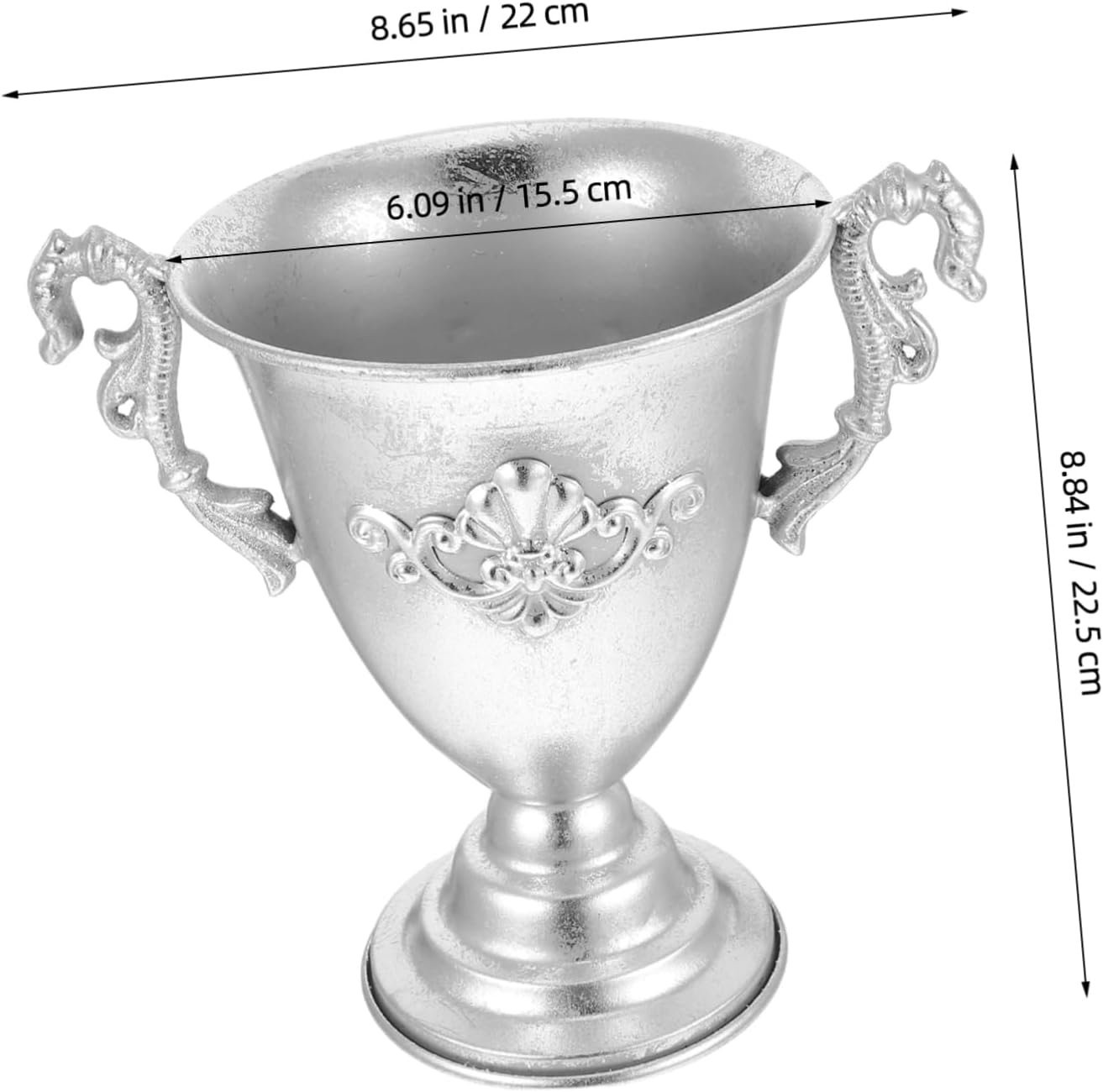 Rustic Iron Flower Vase Vintage Decorative Pot for Home