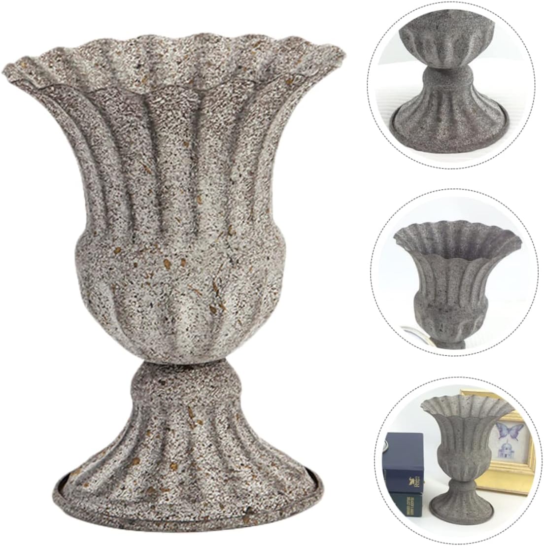 Creative Wrought Iron Flower Pot Vintage Dried Flower Vase for Unique Home Decor