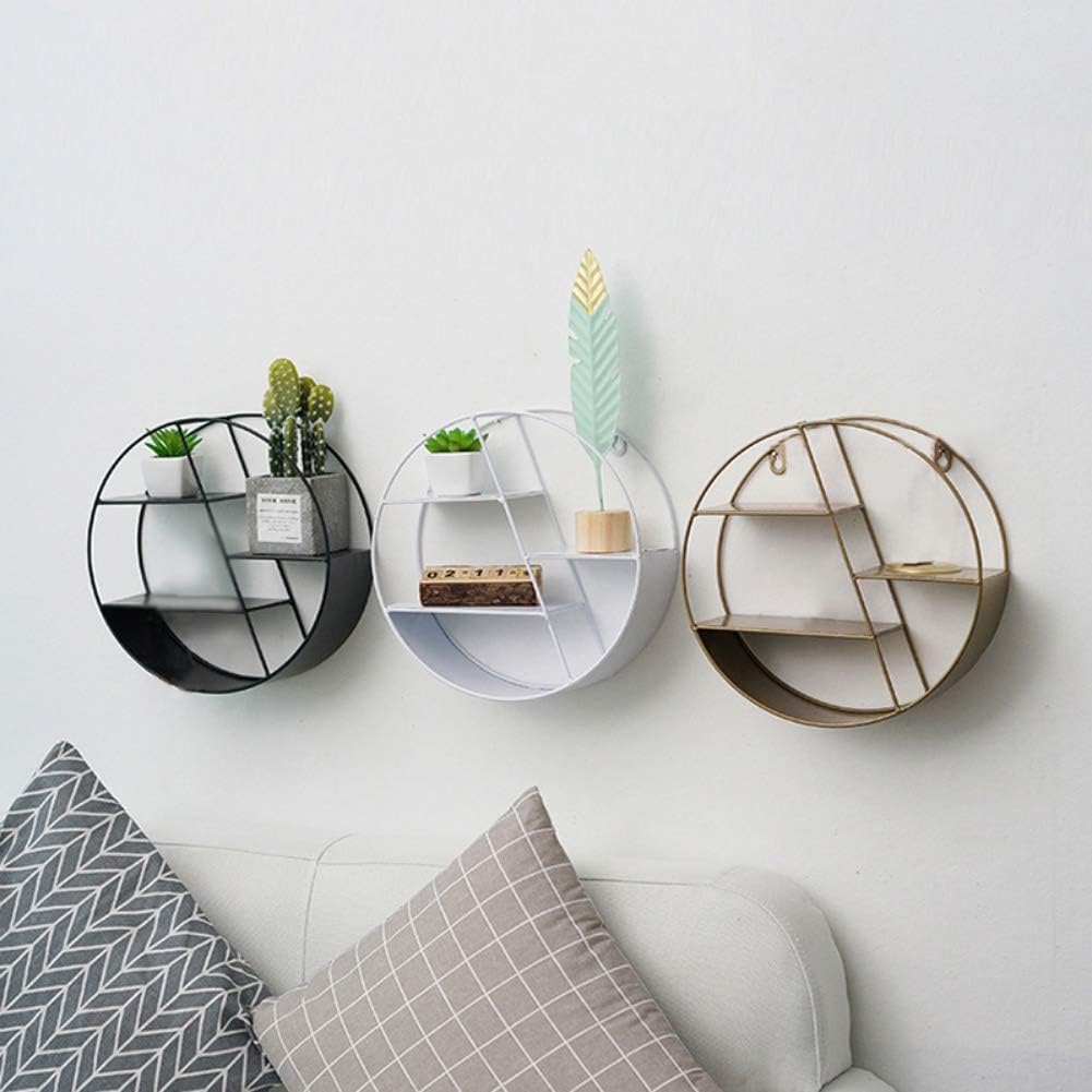 Ochine Rustic Hexagonal Floating Wall Shelf