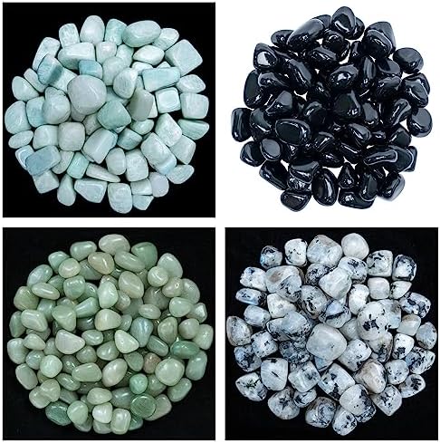 ZAICUS Natural Tumbled Stones and Crystals Bulk