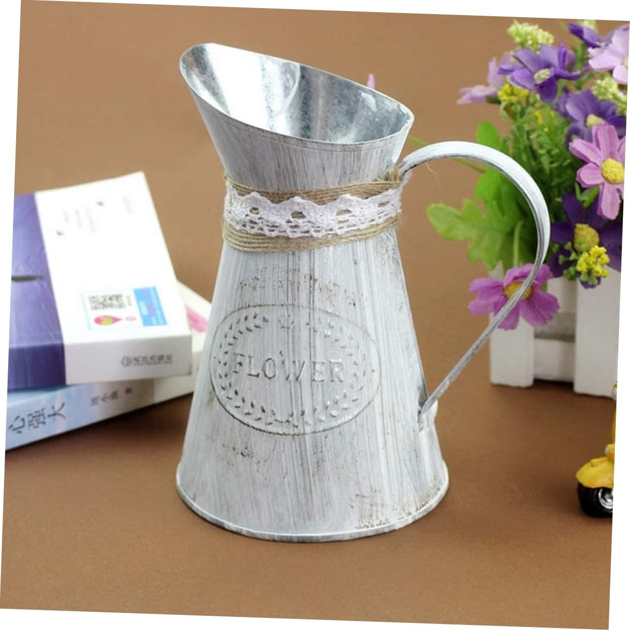 Vintage Floral Vase for Rustic Decor