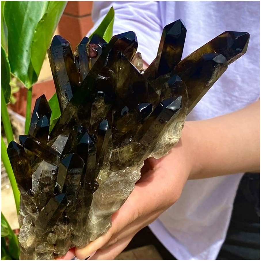 Natural Black Crystal Cluster Home Decor Stone Sample