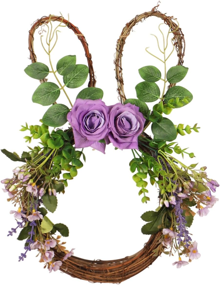 157inch Bunny Head Shaped Grapevine Wreath
