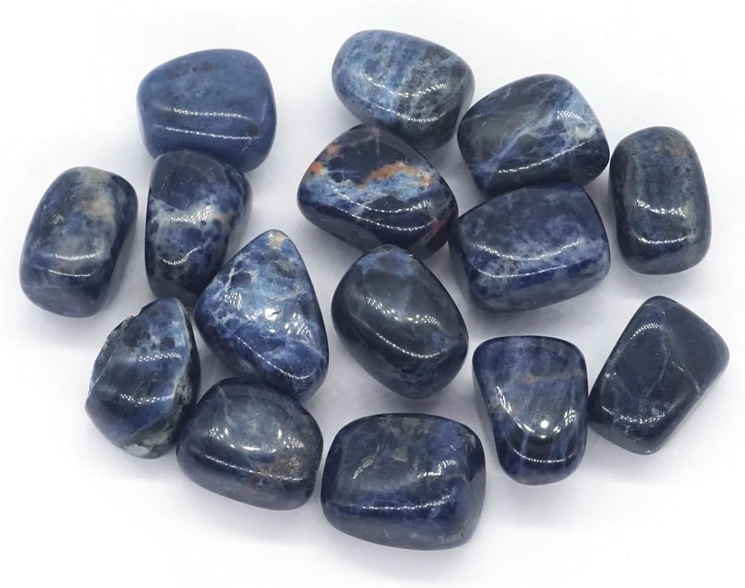 Beautiful Tumbled Blue Sodalite Crystal Healing Specimen 500g