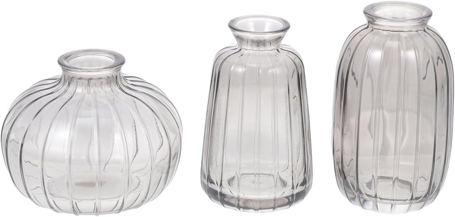 Amosfun 3pcs Creative Flower Vase for Home Decor
