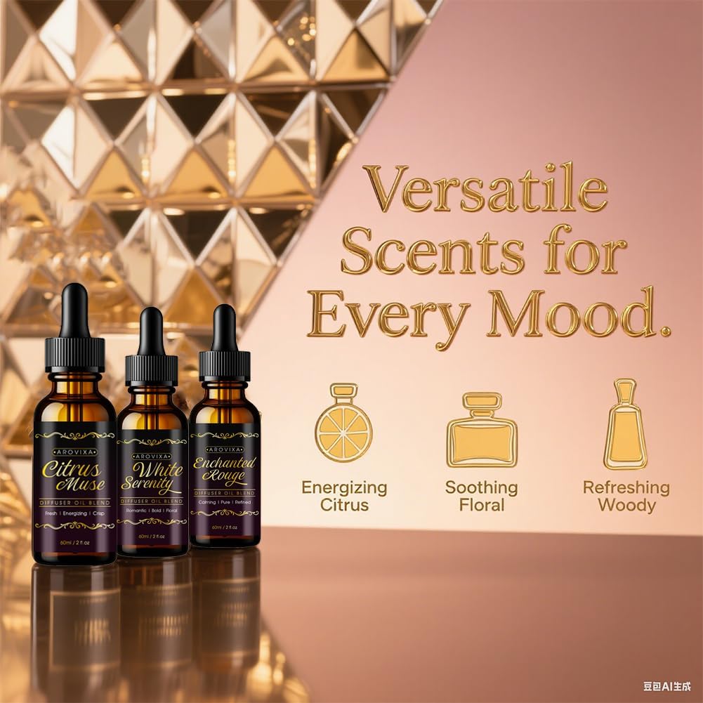 Premium Scented Diffuser Oil 60ml for Home and Car