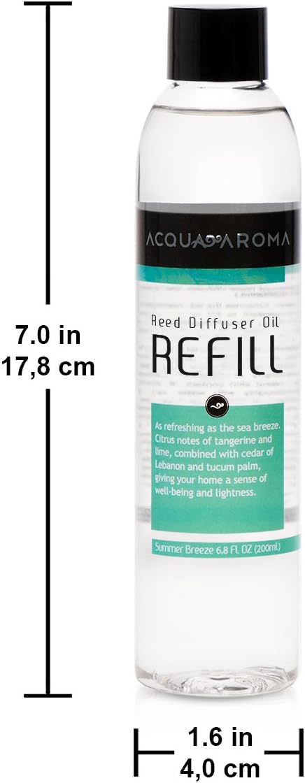 Acqua Aroma Summer Breeze Reed Diffuser Oil Refill 68 FL OZ