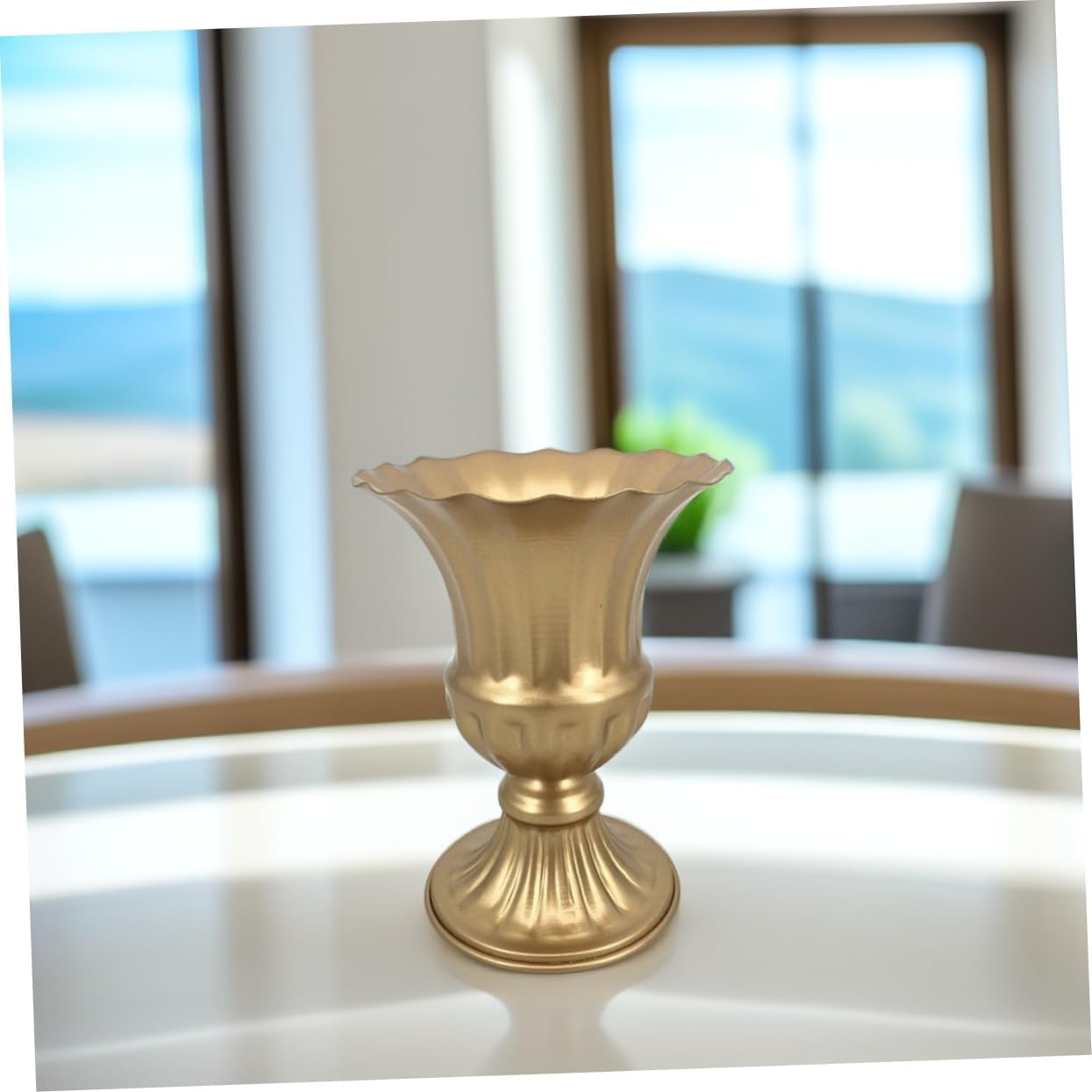 BESPORTBLE Vintage Metal Rustic Flower Vase for Home and Wedding Decor