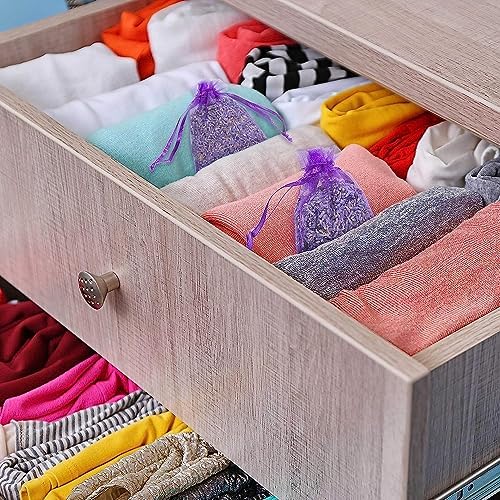 100 Dried Lavender Sachets for Closets and Drawers