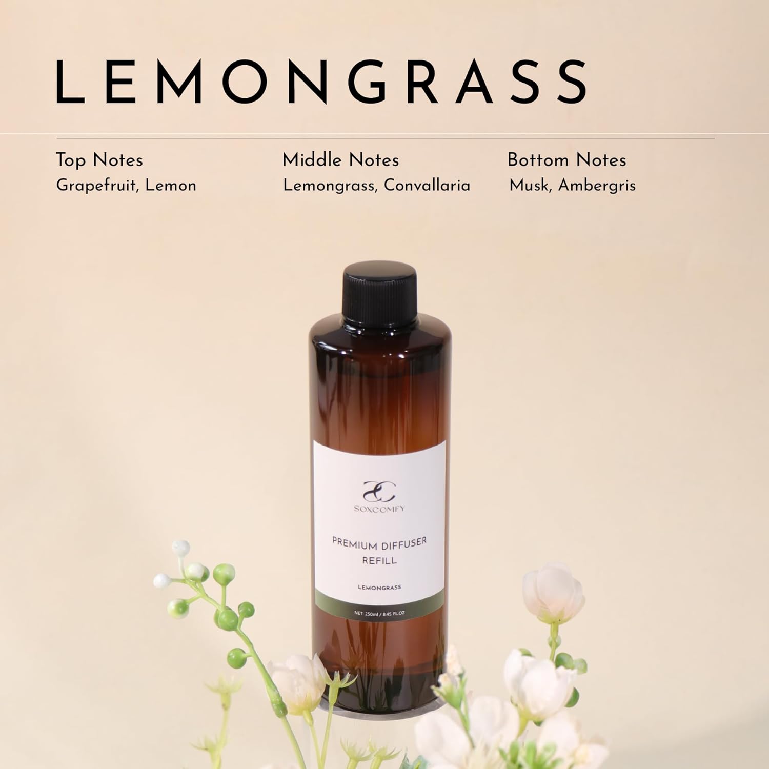 Lemongrass Diffuser Oil - 845 Floz Luxury Home Fragrance