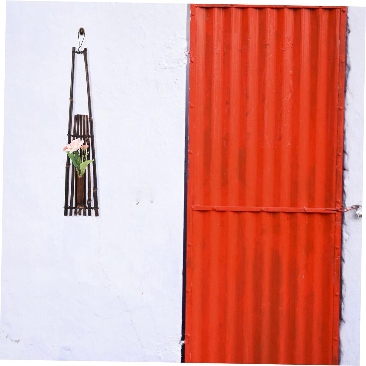 Chinese Style Wall Flower Vase Vintage Ceramic Decor