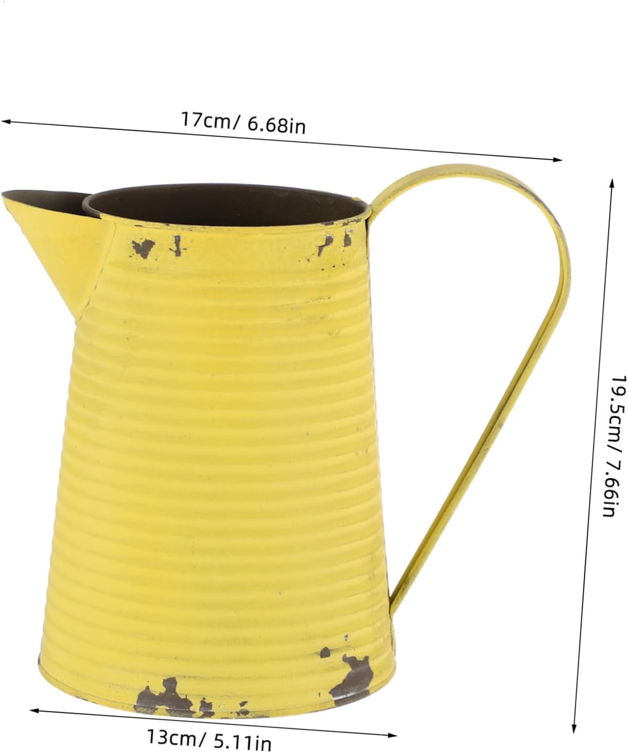 UPKOCH Vintage Iron Flower Vase for Home Decor