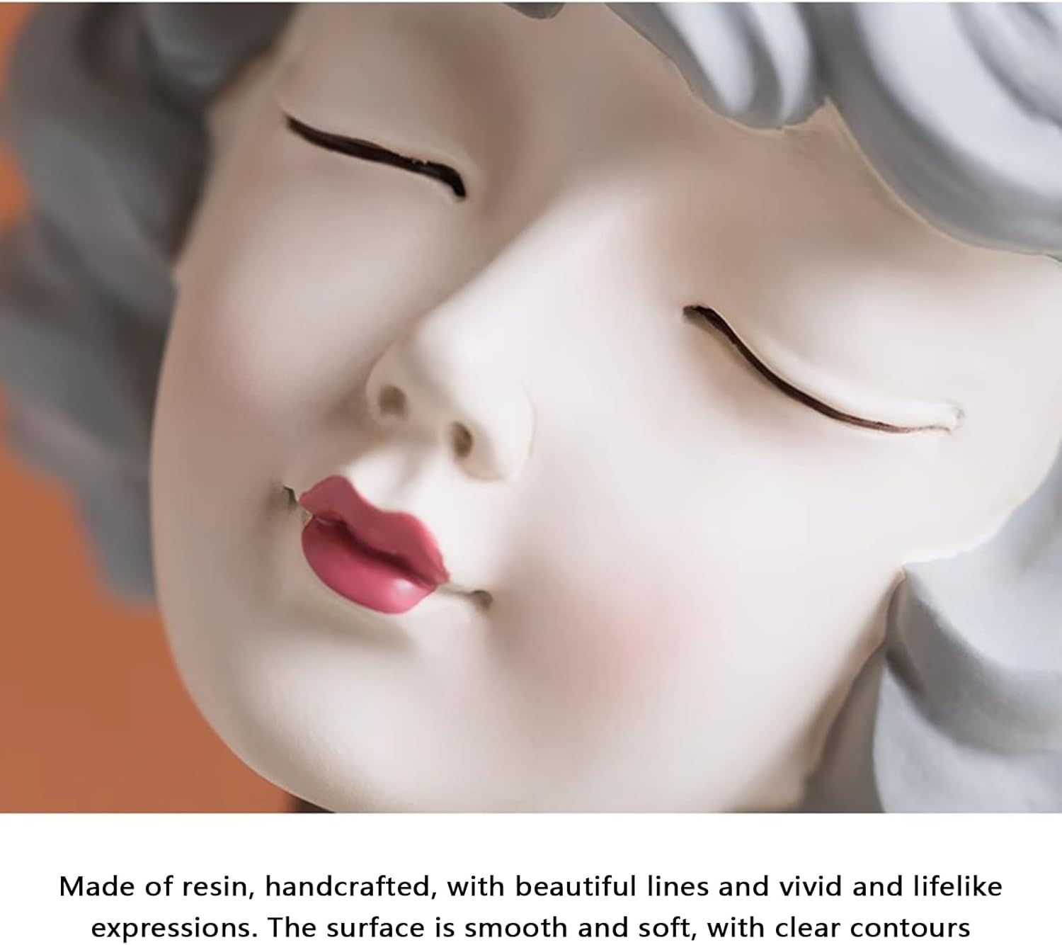 Decor Ornaments - Dry Flower Holder - Artistic Girl Statue Vase for Home Decor