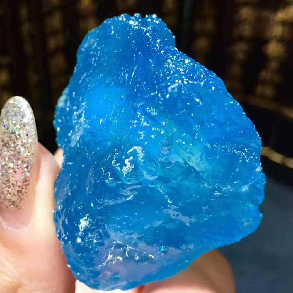 FIDEMM Natural Sea Sapphire Crystal Rough Stone 80-90g