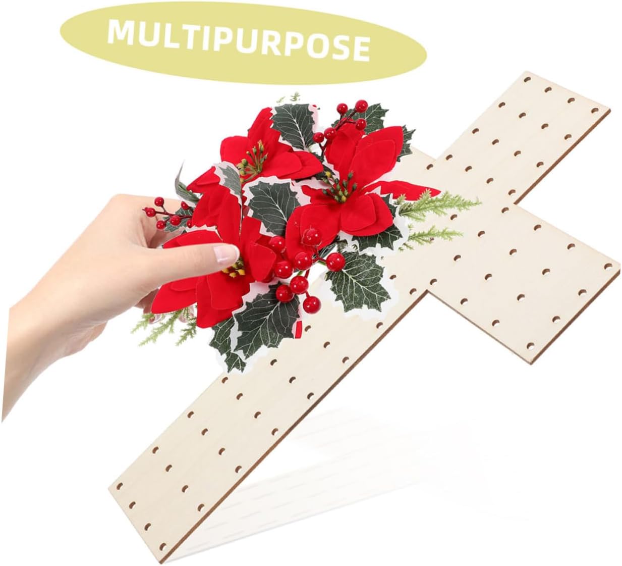 2pcs Wood Wreath Boards Sturdy Hanging Frames for Decor