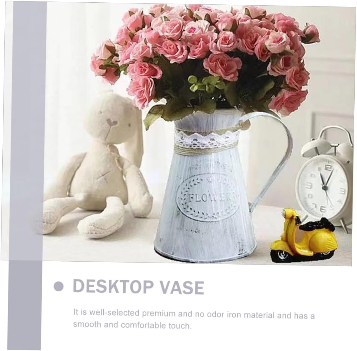 Vintage Floral Vase for Rustic Decor