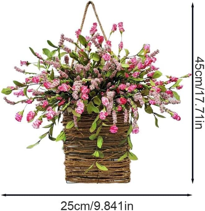 Pink Berry Wildflower Door Wreath - Spring Summer Decor