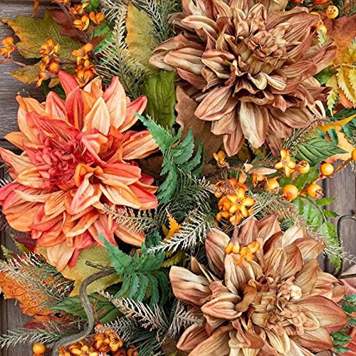 Autumn Door Wreath Rustic Grapevine Home Decor