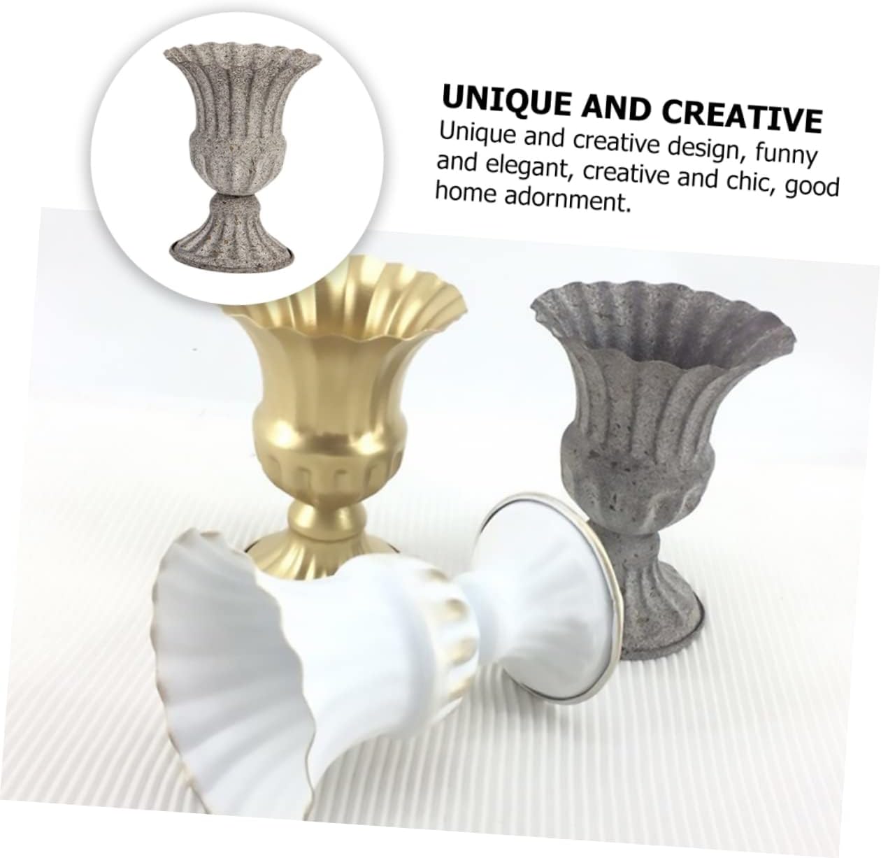 Creative Wrought Iron Flower Pot Vintage Dried Flower Vase for Unique Home Decor