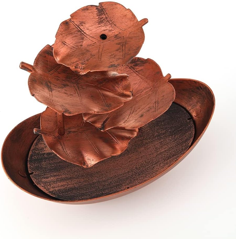 Creative Ingot Lotus Leaf Water Tabletop Fountain with LED Light