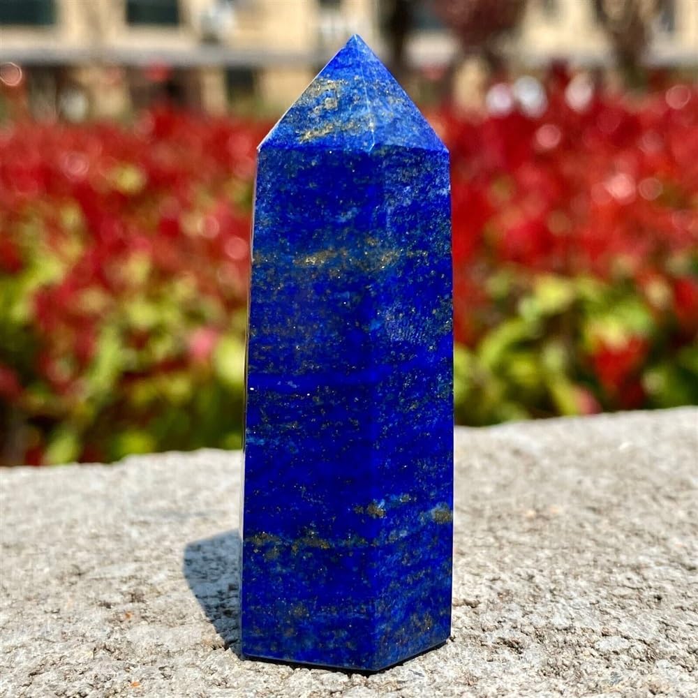 KatLin Lapis Lazuli Quartz Crystal Healing Wand Obelisk