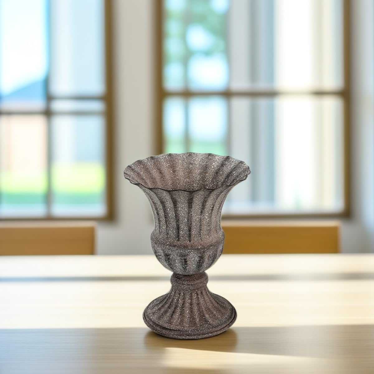 Vintage Metal Flower Vase for Dried Flowers and Plants