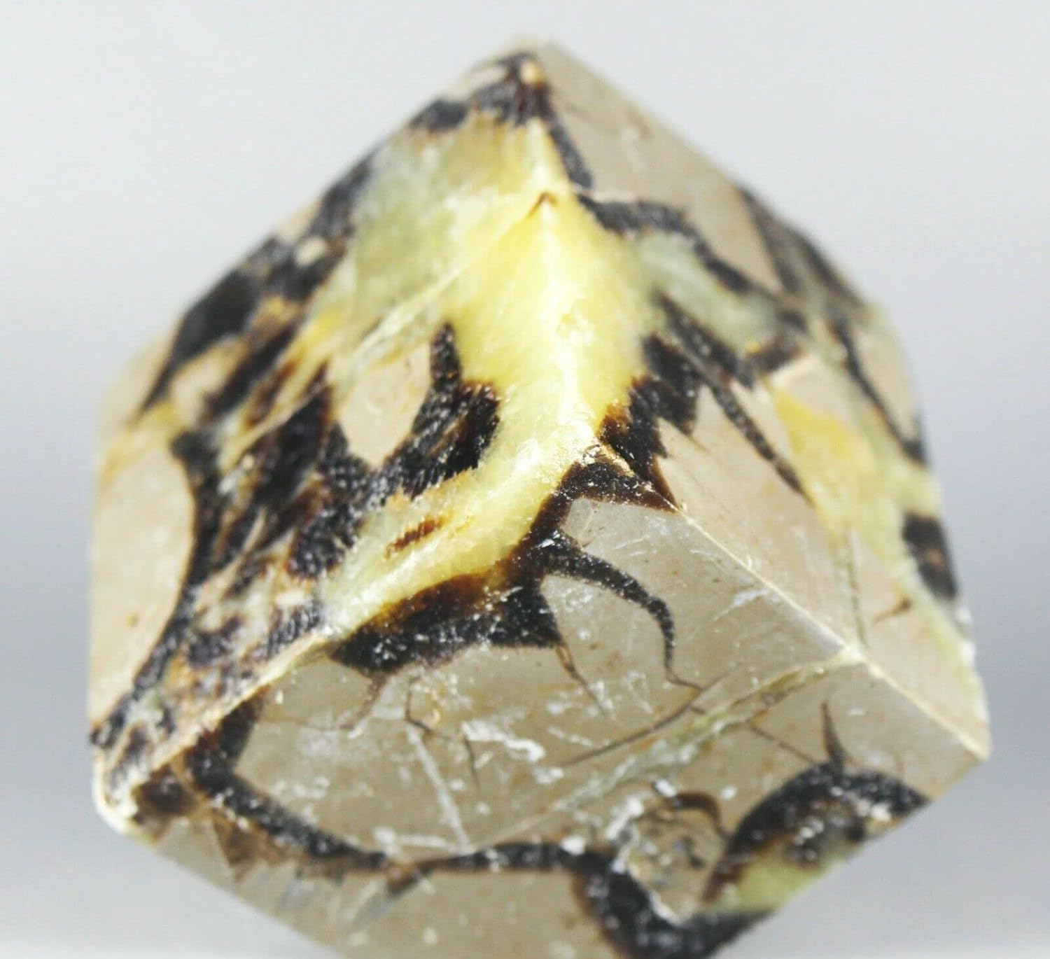 Polished Dragon Septarian Cube Reiki Stone Display 1
