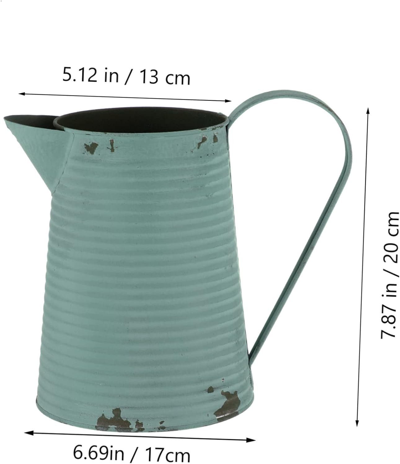 Unique Flower Storage Pot with Pitcher Handle for Garden Decor