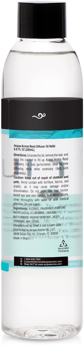 Acqua Aroma Summer Breeze Reed Diffuser Oil Refill 68 FL OZ