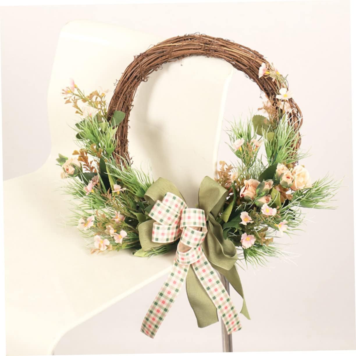 PRETYZOOM Realistic Artificial Wreath for Home Decor and Celebrations