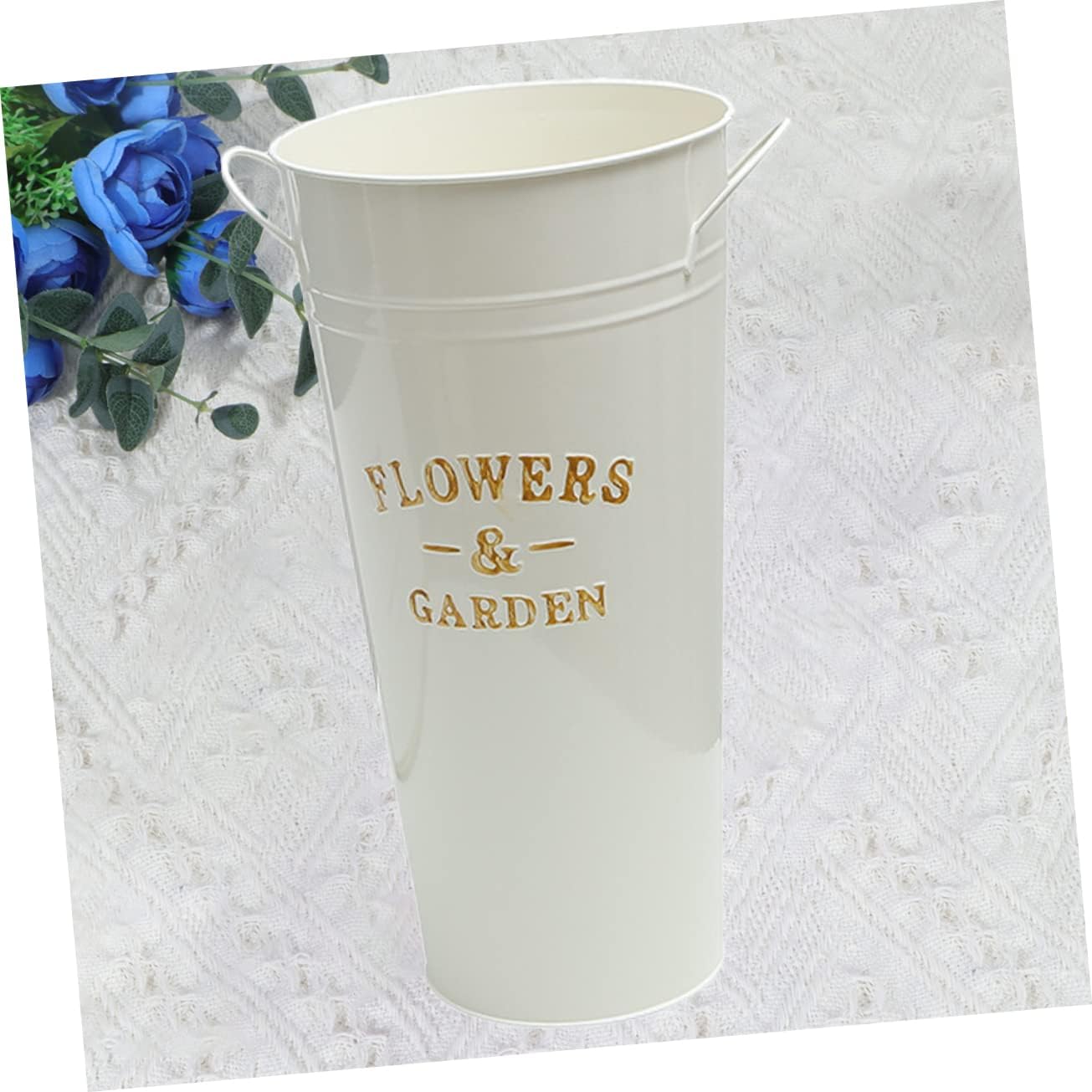 Vintage Flower Bucket Iron Pot for Succulents and Indoor Plants