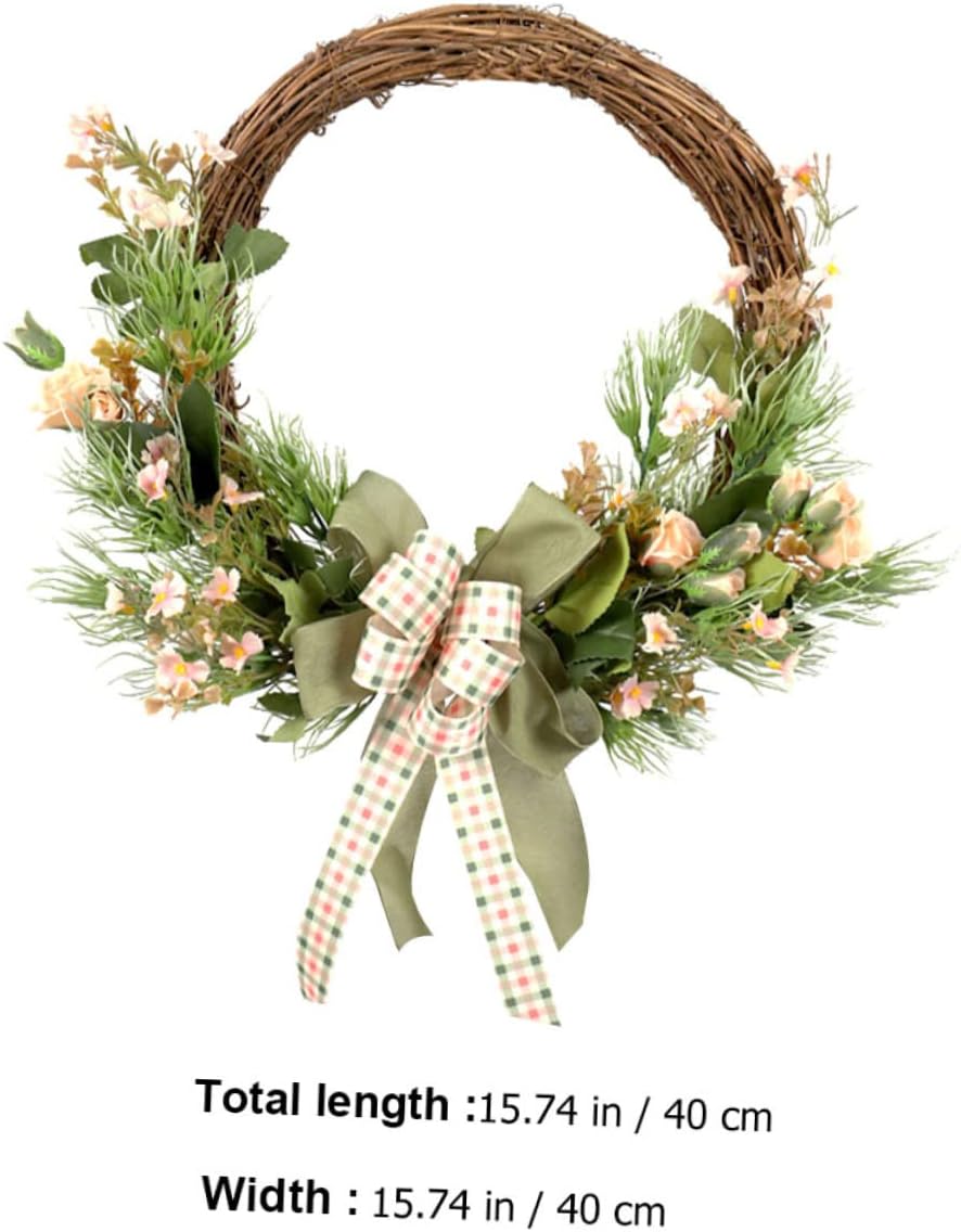 PRETYZOOM Realistic Artificial Wreath for Home Decor and Celebrations
