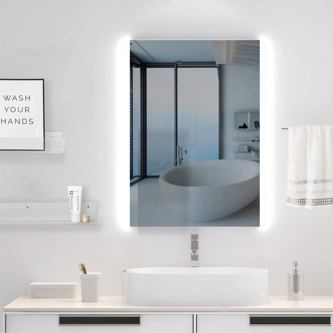 VIVO Dual Acrylic Floating Bookshelves 24 Inch 2 Pack