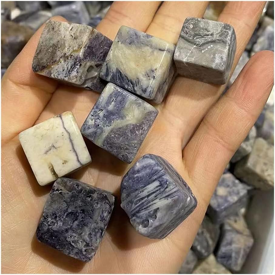 PEKMAR Violet Square Crystal Quartz Tumbled Stones 300g