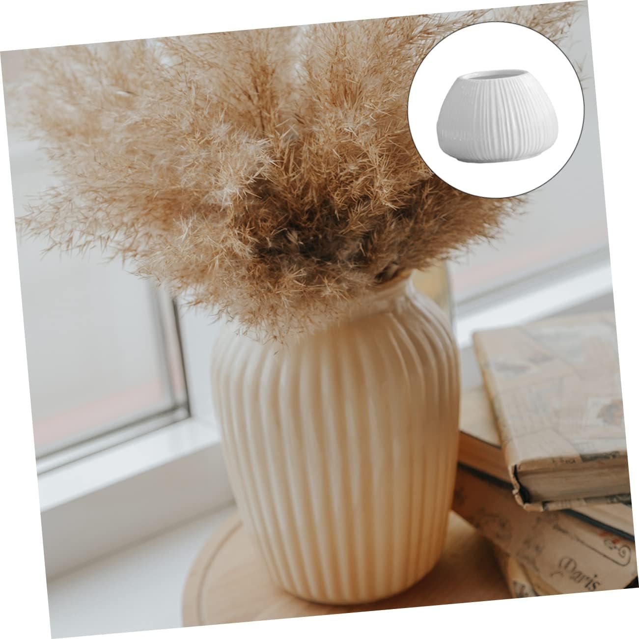 VINTORKY 1pc Elegant Ceramic Flower Vase for Home Decor