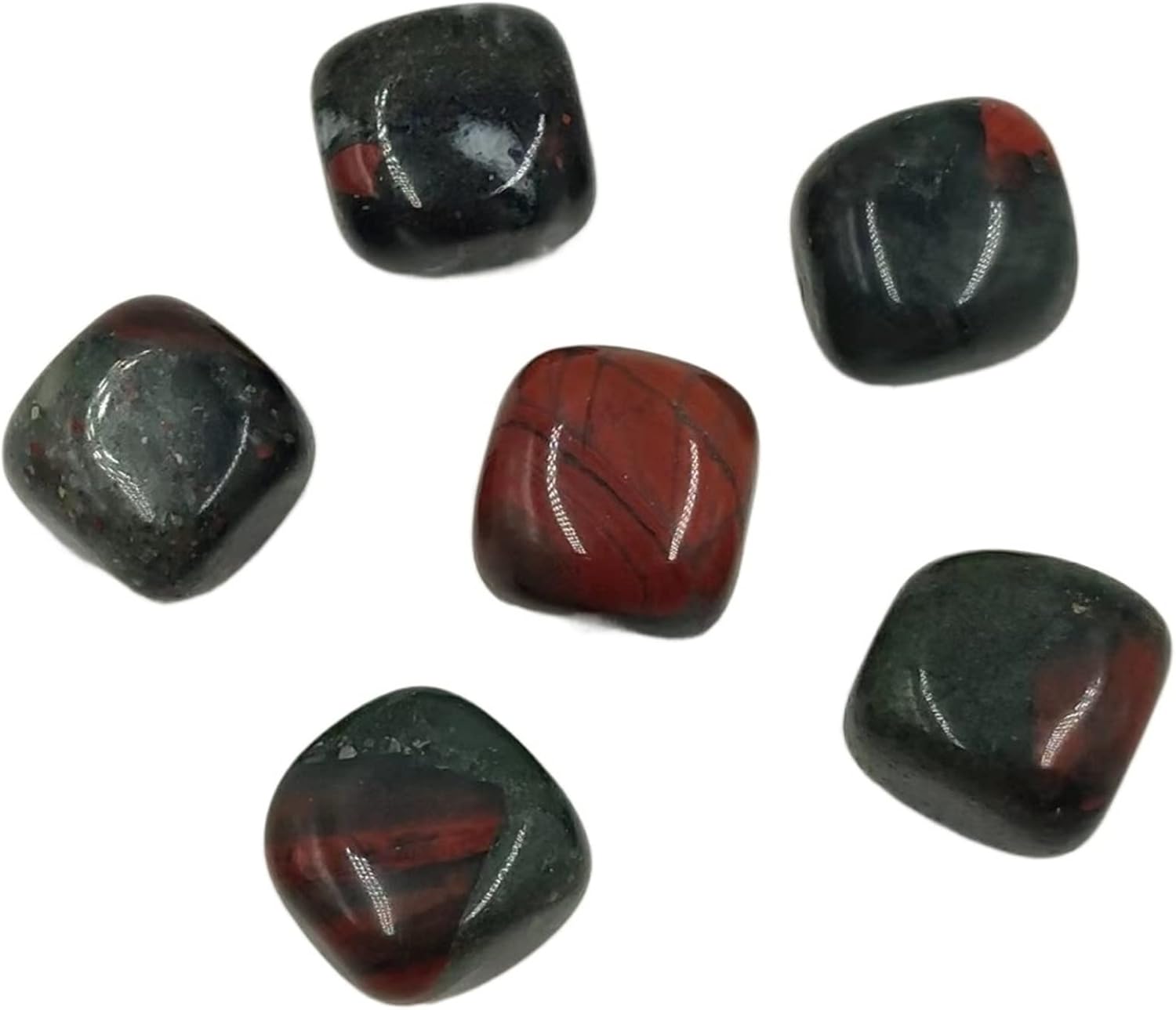 100g Bulk Natural Bloodstone Tumbled Stones for Home Decoration