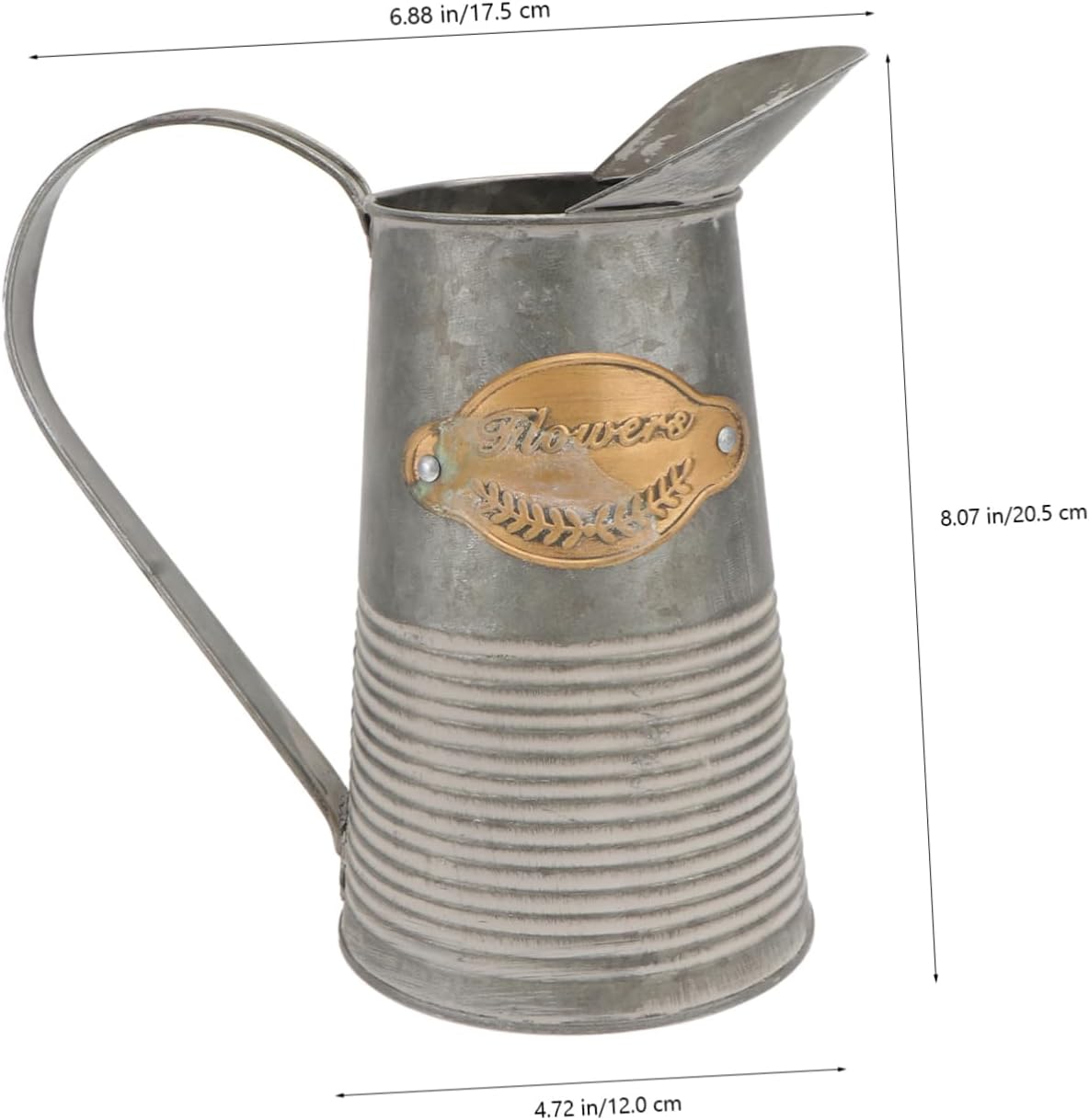 Hemoton Antique Iron Flower Pot for Garden and Home Decor