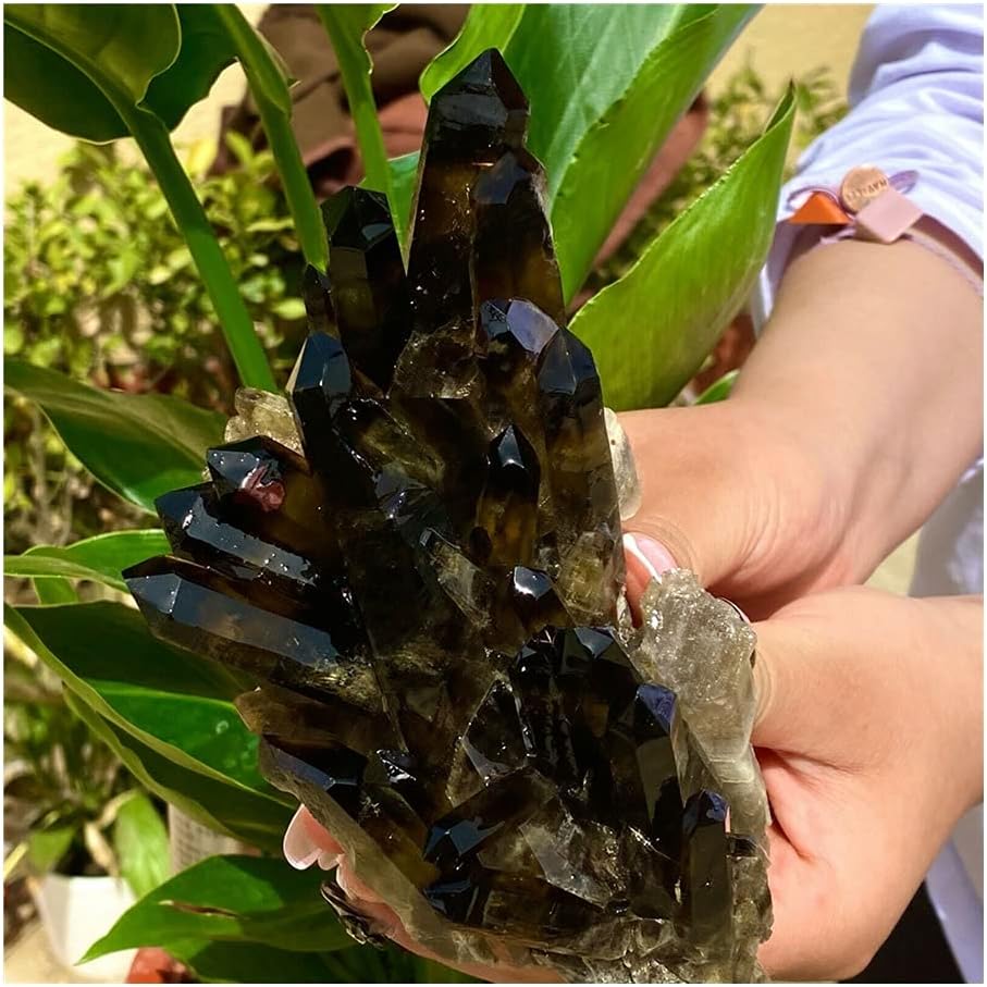 Natural Black Crystal Cluster Home Decor Stone Sample