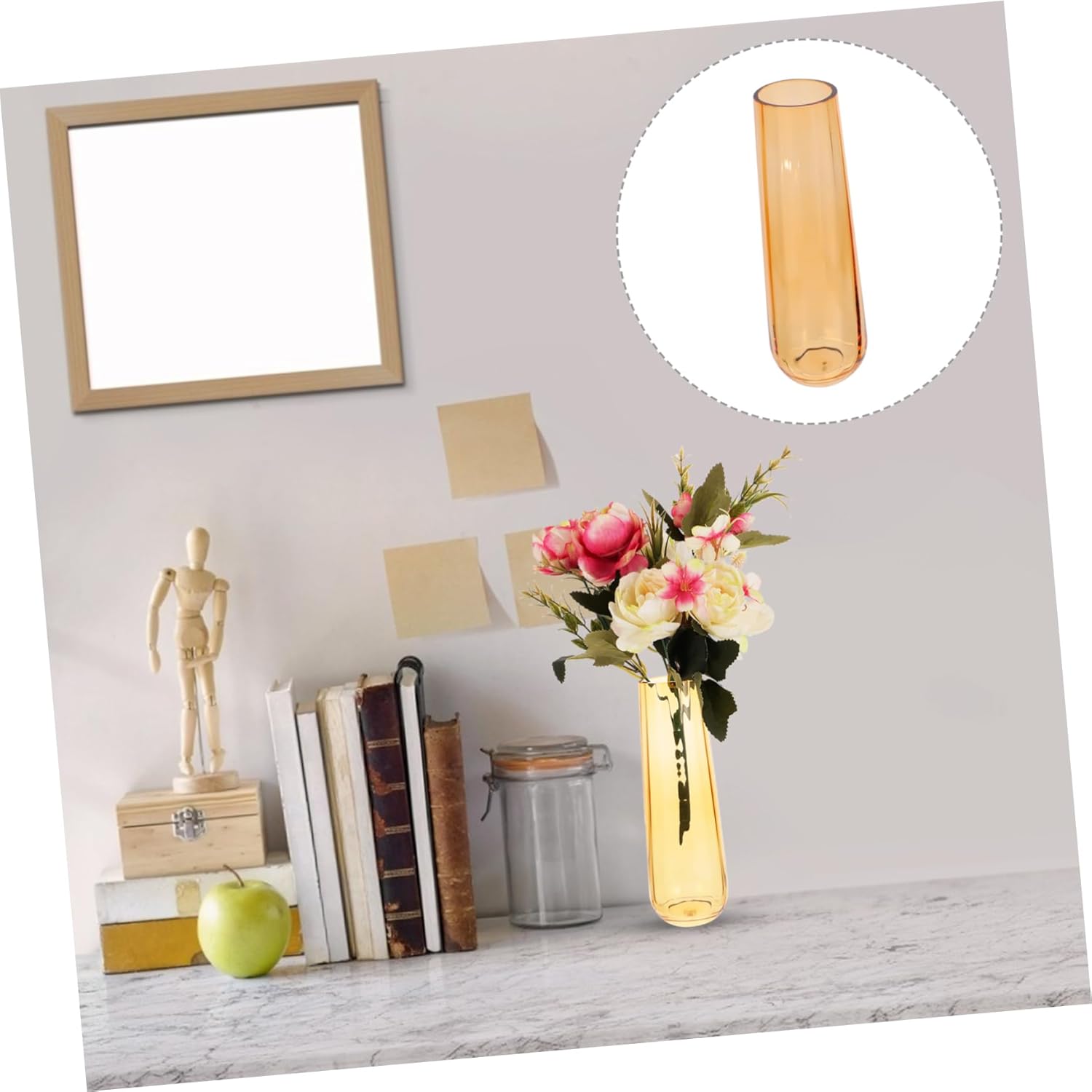 Modern Dried Flower Container Glass Vase for Home Decor