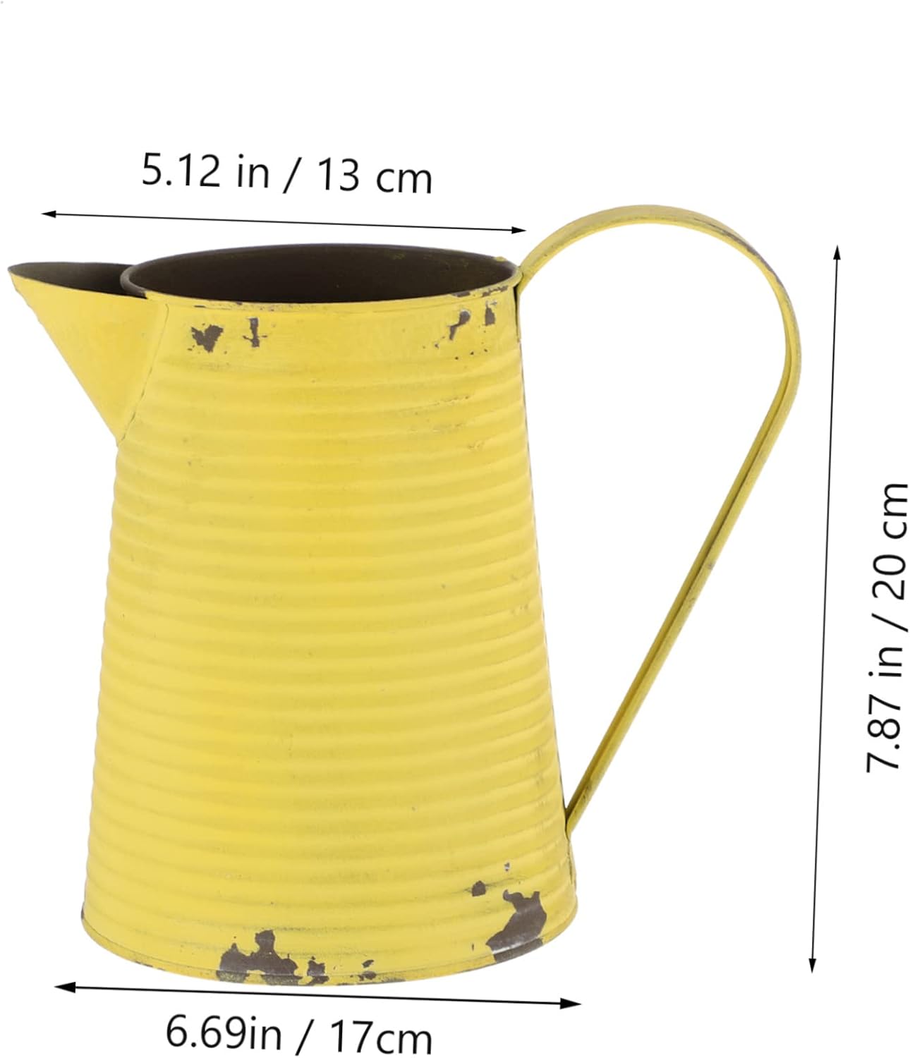 STOBOK Vintage Iron Flower Pot for Home and Garden Decor