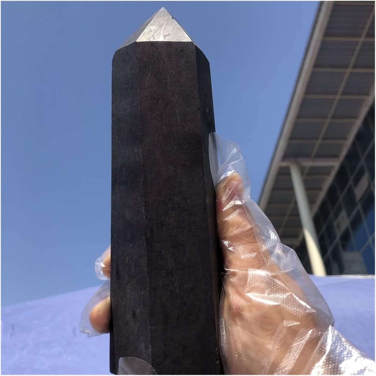 Natural Stones Crystals Pyramid Tower Home Decor