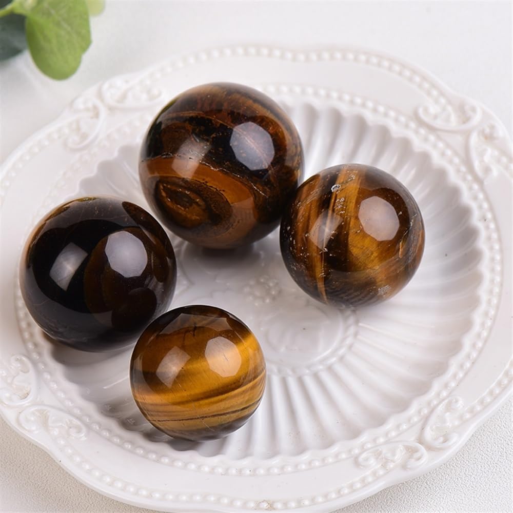 KatLin Natural Tiger Eye Stones Ball 40-50mm Home Decor