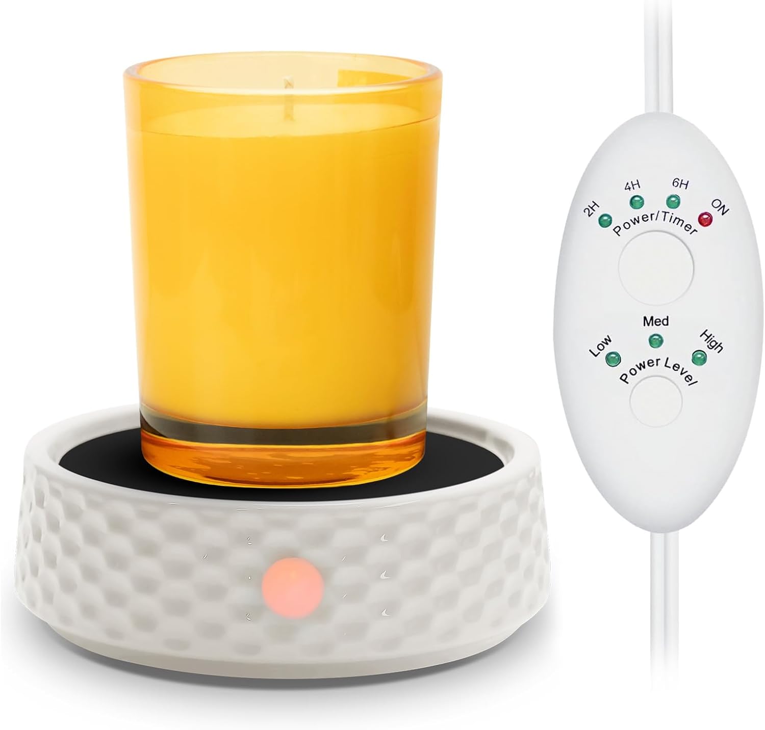 Electric Candle Warmer Plate with Timer and Adjustable Power