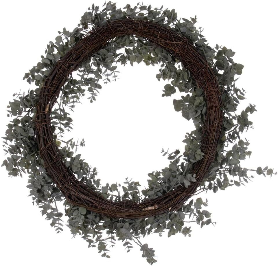 Vickerman 30 Inch Artificial Green Eucalyptus Wreath