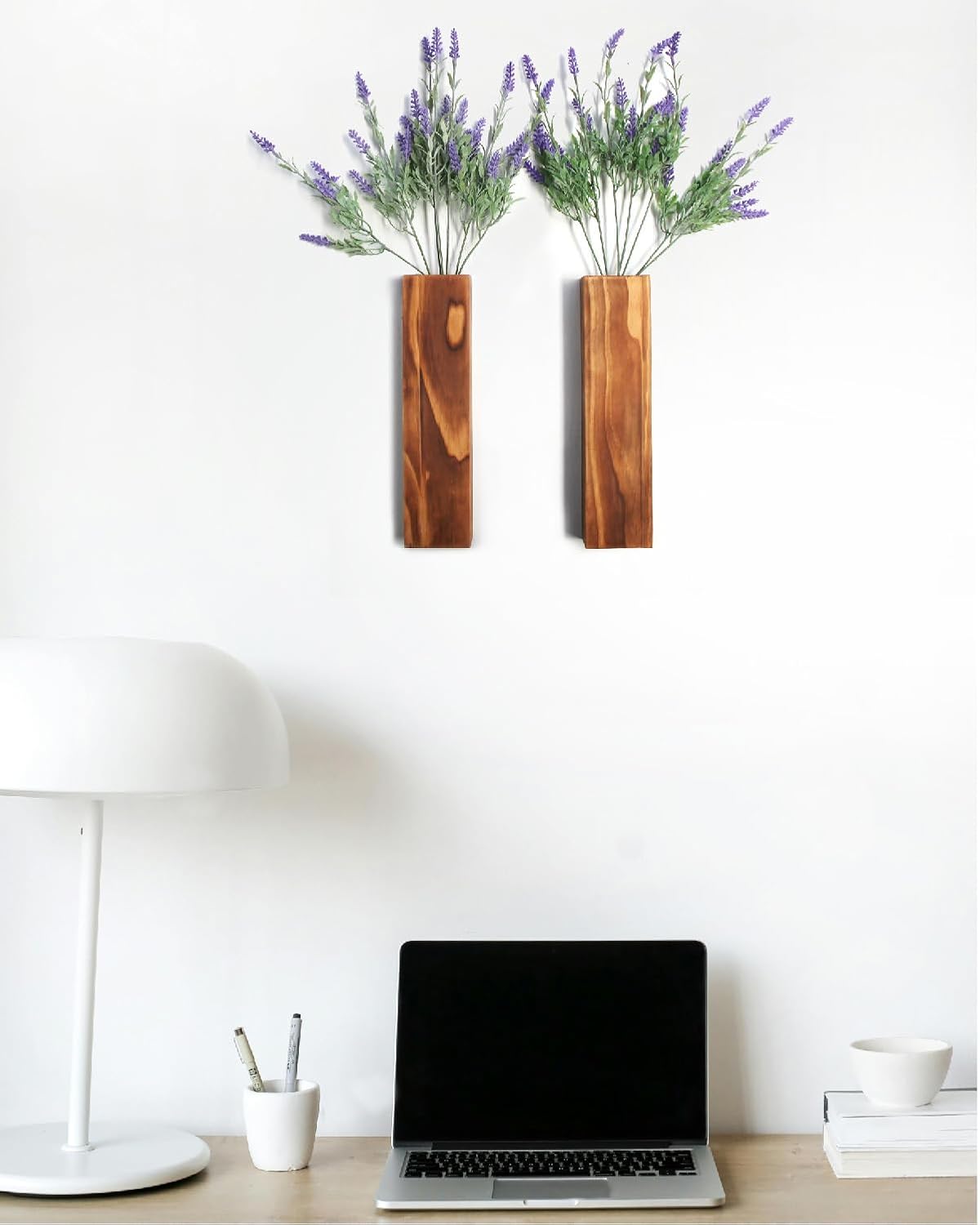 Wood Wall Planter for Indoor Plants 2 Pack